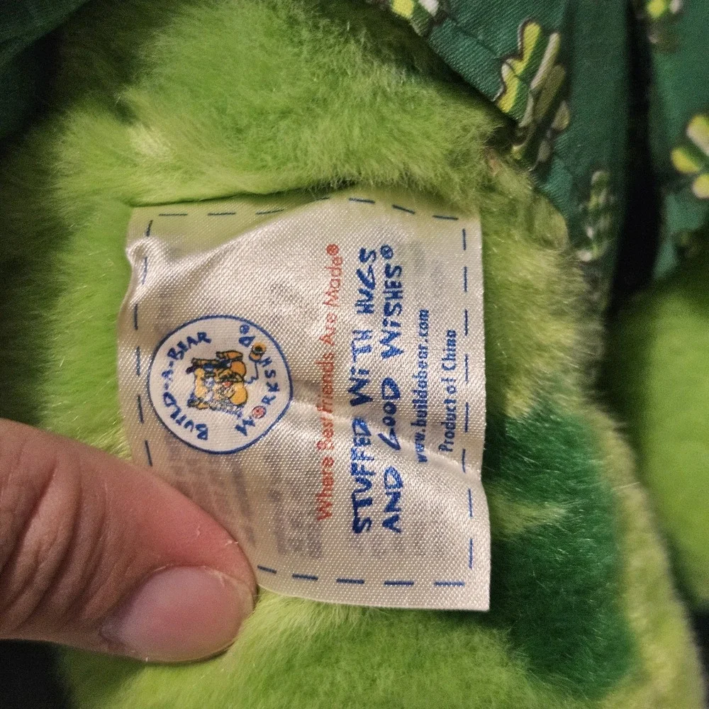 Build A Bear St Patrick's Day Green Shamrock Teddy Outfit  I Love You Sound Box